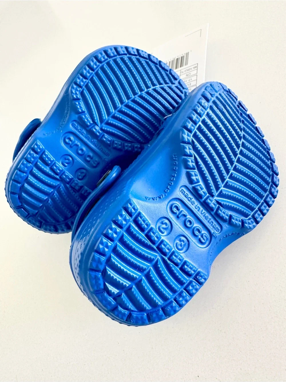 CROCS Littles Clog Size baby c2/c3 Blue Bolt NWT
